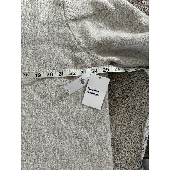 Men’s XXL NWT Old Navy Knit Gray Single Button Classic High Neck Sweater - Picture 5 of 6